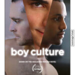 Poster zur Film‑Club‑Vorführung von Boy Culture mit minimalistischem, hell beleuchtetem Motiv und weißem Filmtitel. Text nennt Termin: 24.05.2026, 15:00 Uhr, Einlass 14:30 Uhr, Spende erbeten, Sonntags‑Club.